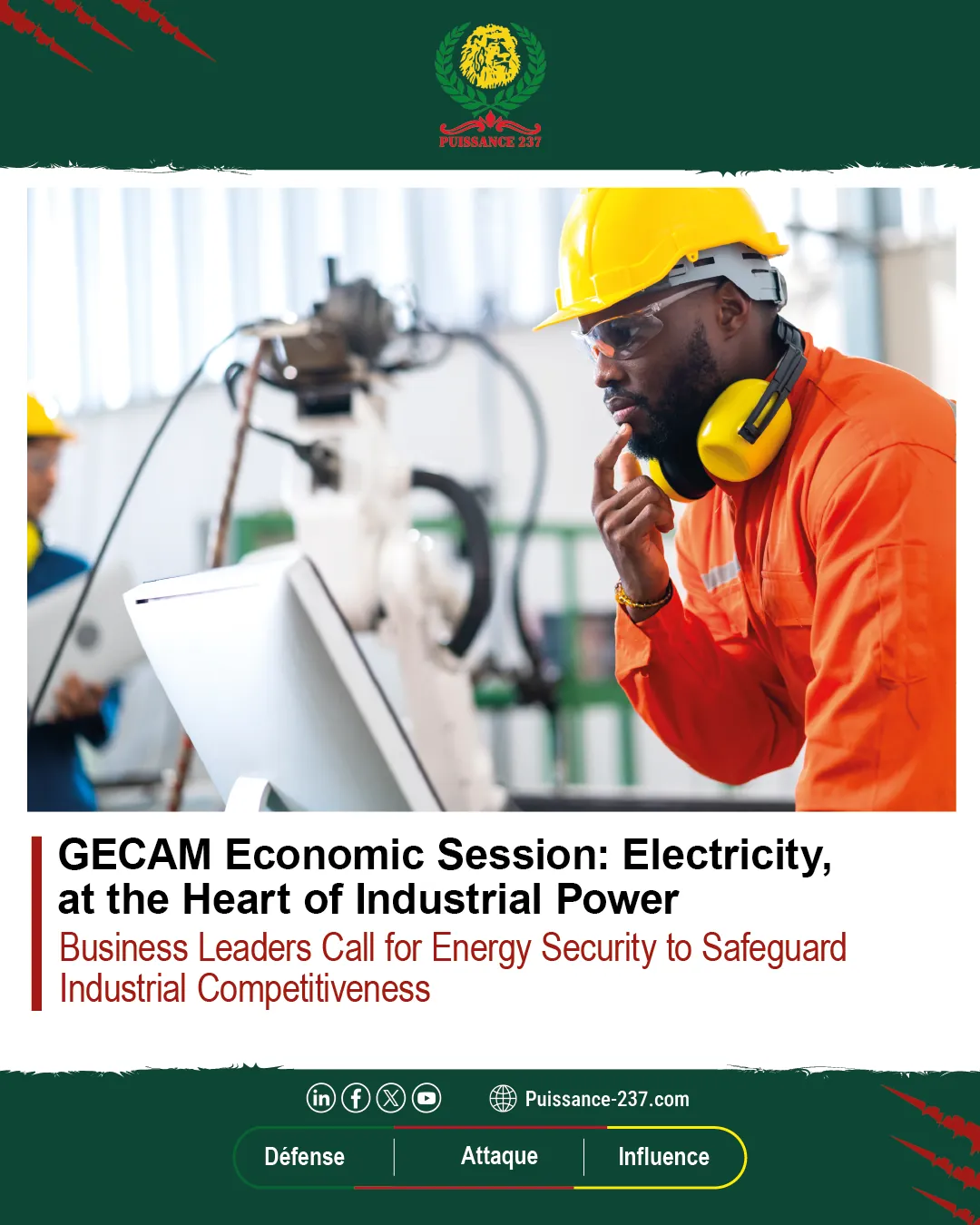 Read more about the article GECAM Economic Session: Electricity at the Heart of Industrial Power
