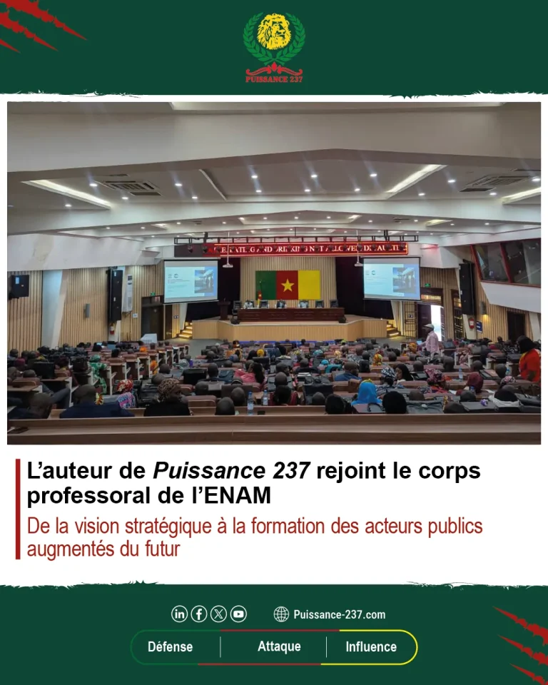 L’auteur de Puissance 237 rejoint le corps professoral de l’ENAM