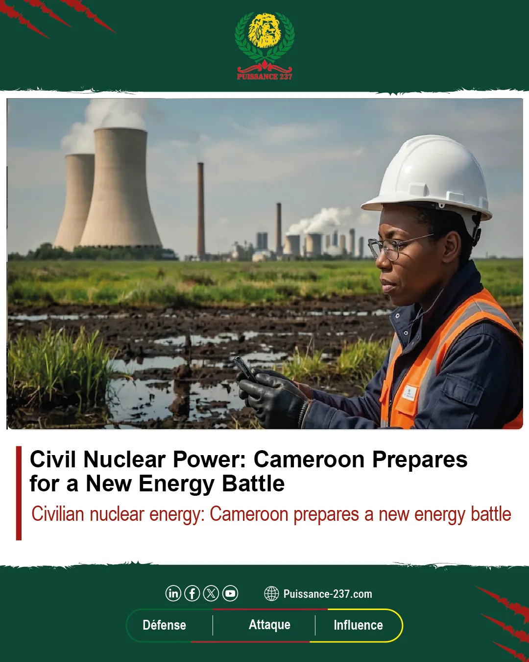 Read more about the article Civil Nuclear Power: Cameroon Prepares for a New Energy Challenge